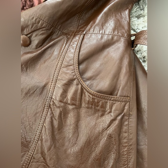 House of Leather Jacket with Genuine Fox Fur Collar – Vintage - Picture 16 of 16